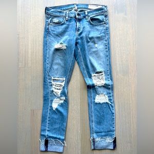rag & bone Dre “Kingston W Hls” Skinny Distressed Jeans Size 26
